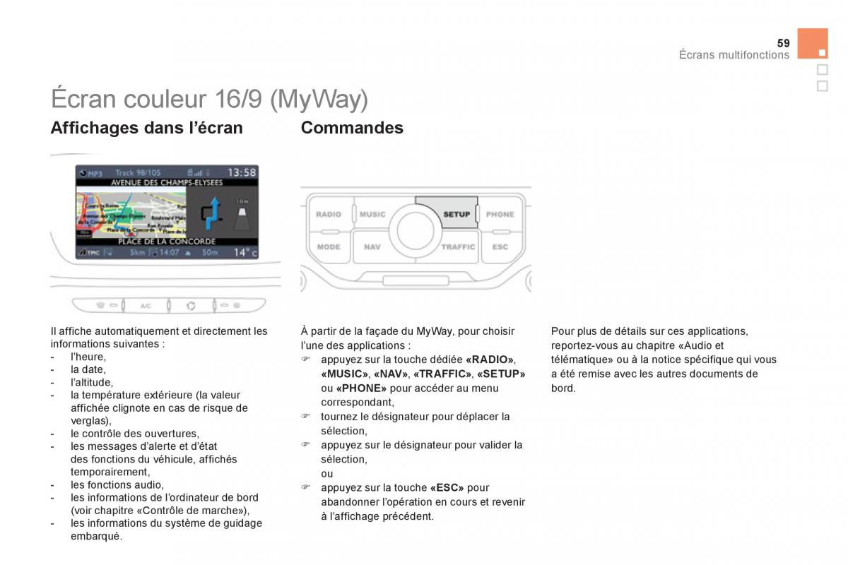 Citroen DS3 owners manual manuel du proprietaire / page 61