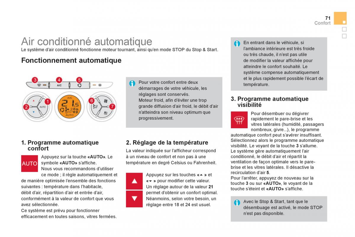 Citroen DS3 owners manual manuel du proprietaire / page 73