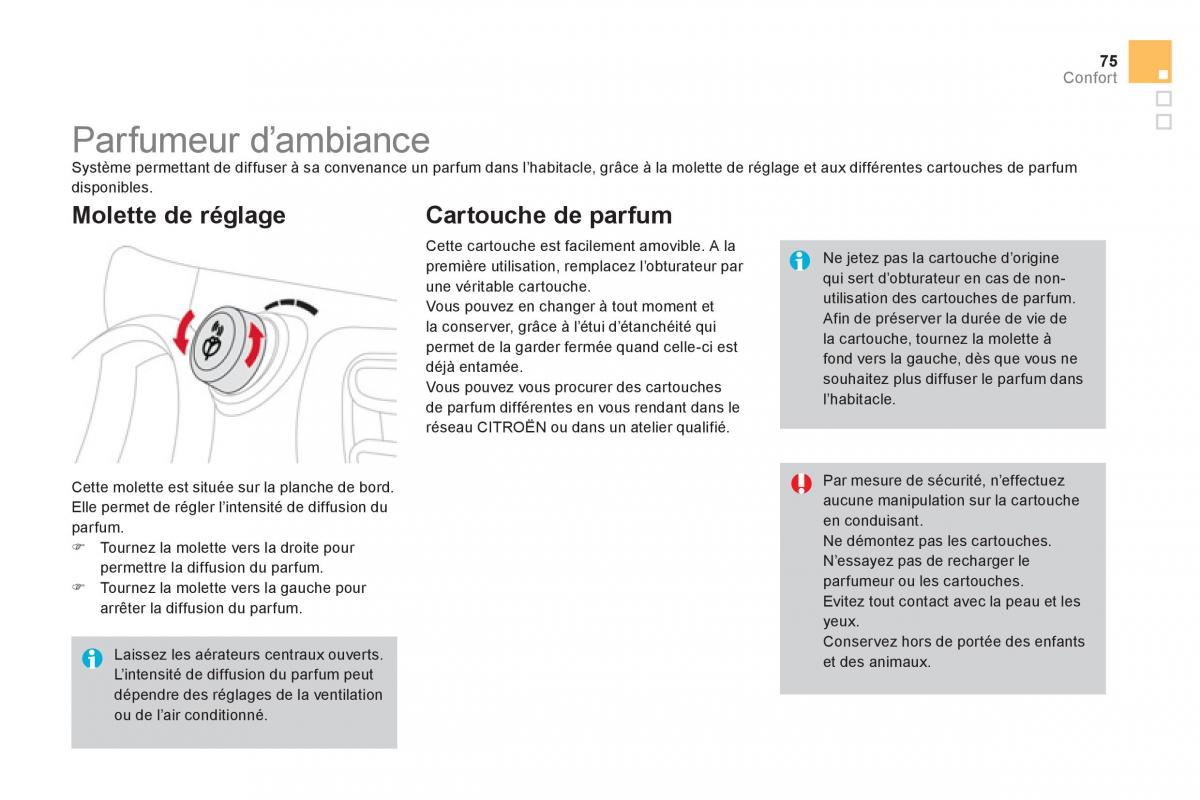 Citroen DS3 owners manual manuel du proprietaire / page 77