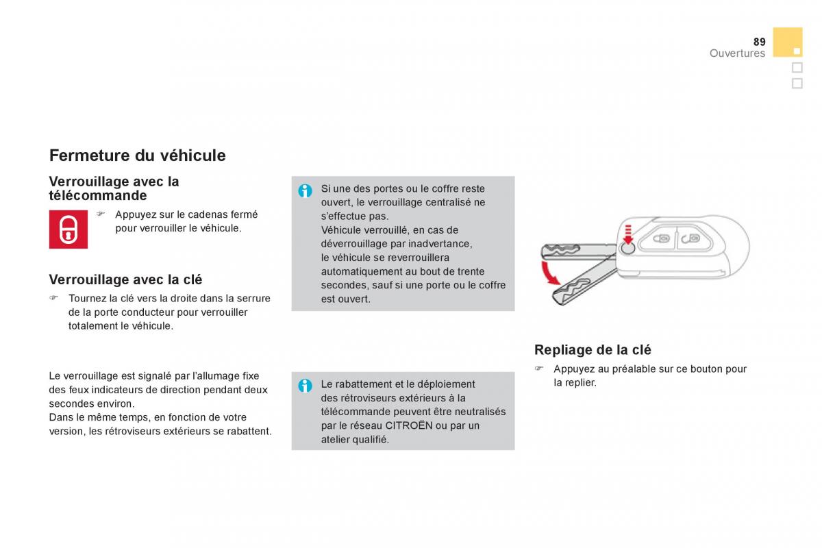 Citroen DS3 owners manual manuel du proprietaire / page 91