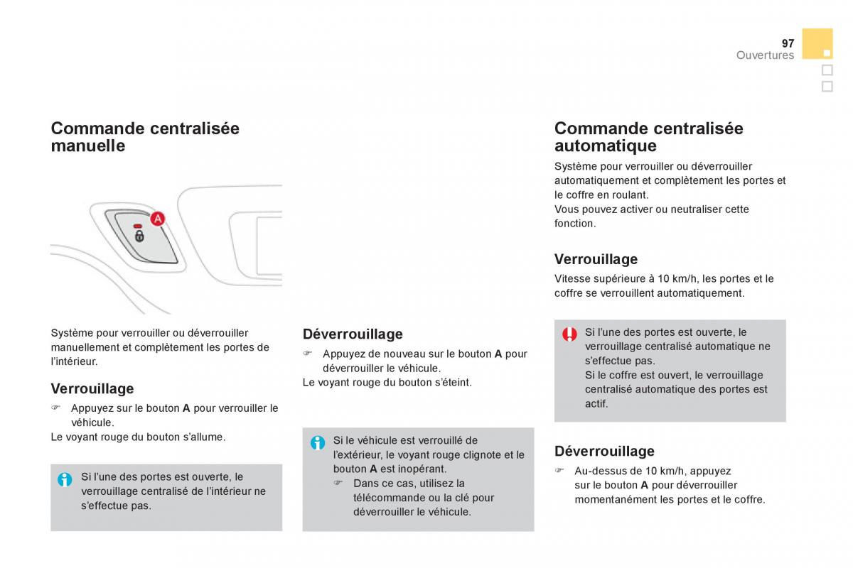 Citroen DS3 owners manual manuel du proprietaire / page 99