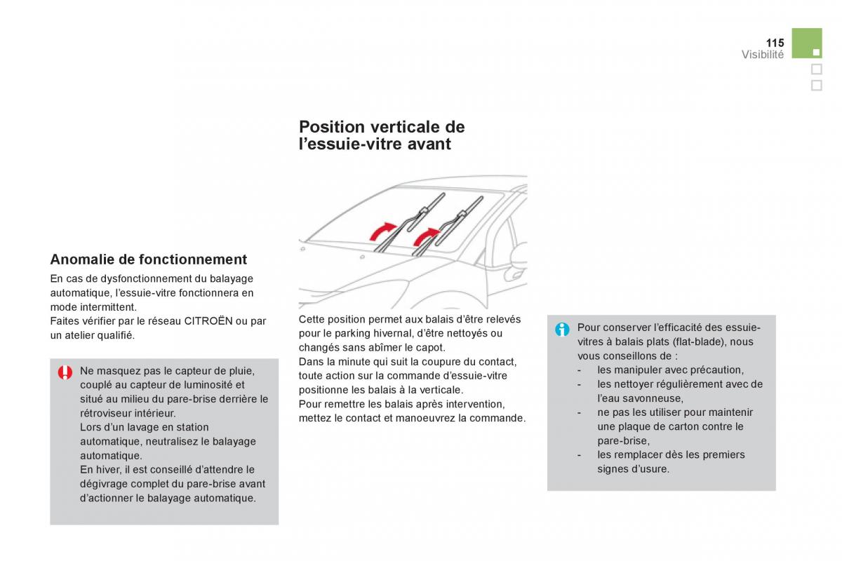 Citroen DS3 owners manual manuel du proprietaire / page 117