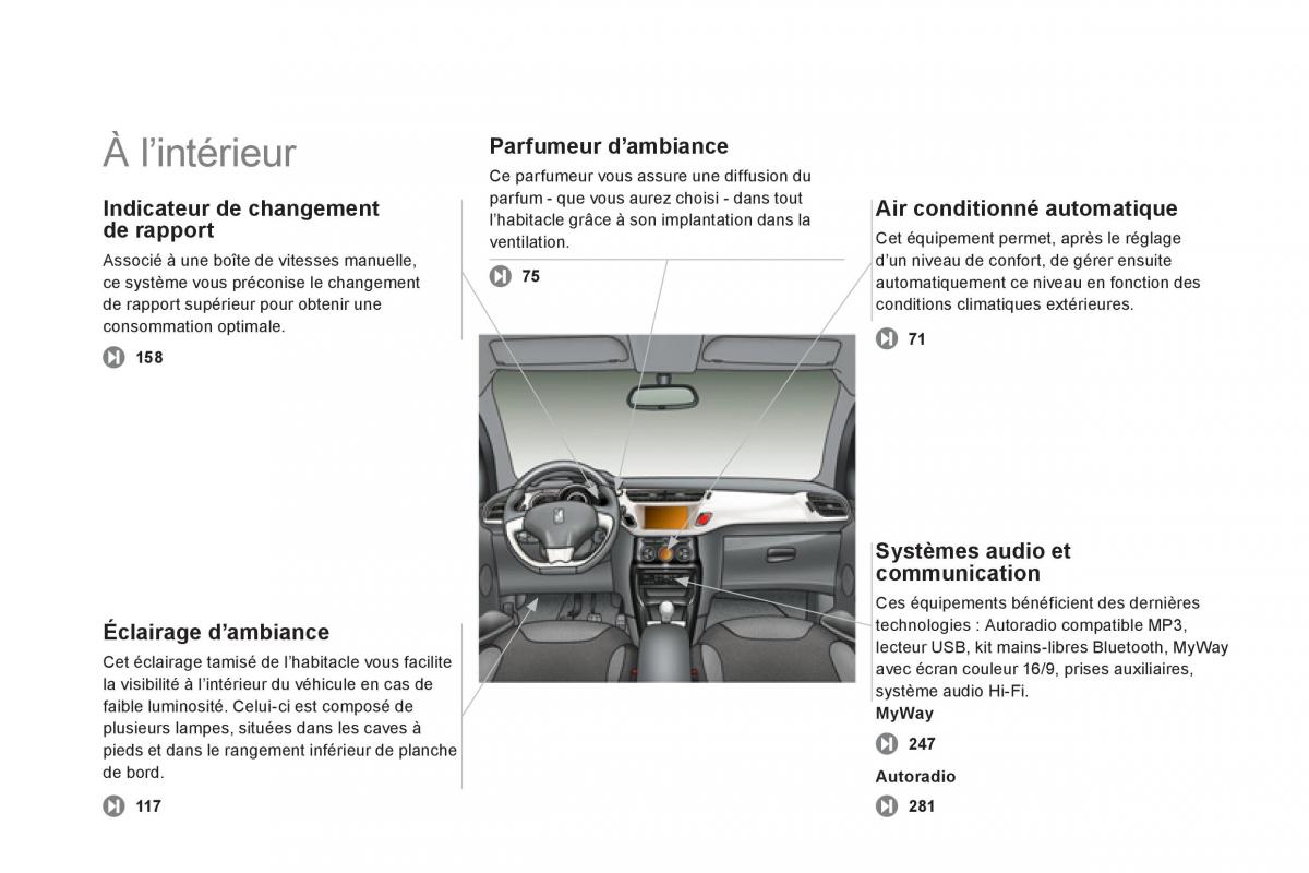 Citroen DS3 owners manual manuel du proprietaire / page 12