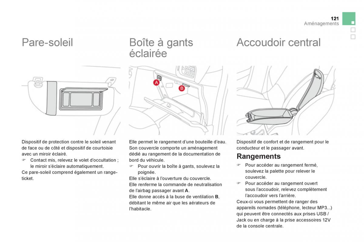 Citroen DS3 owners manual manuel du proprietaire / page 123