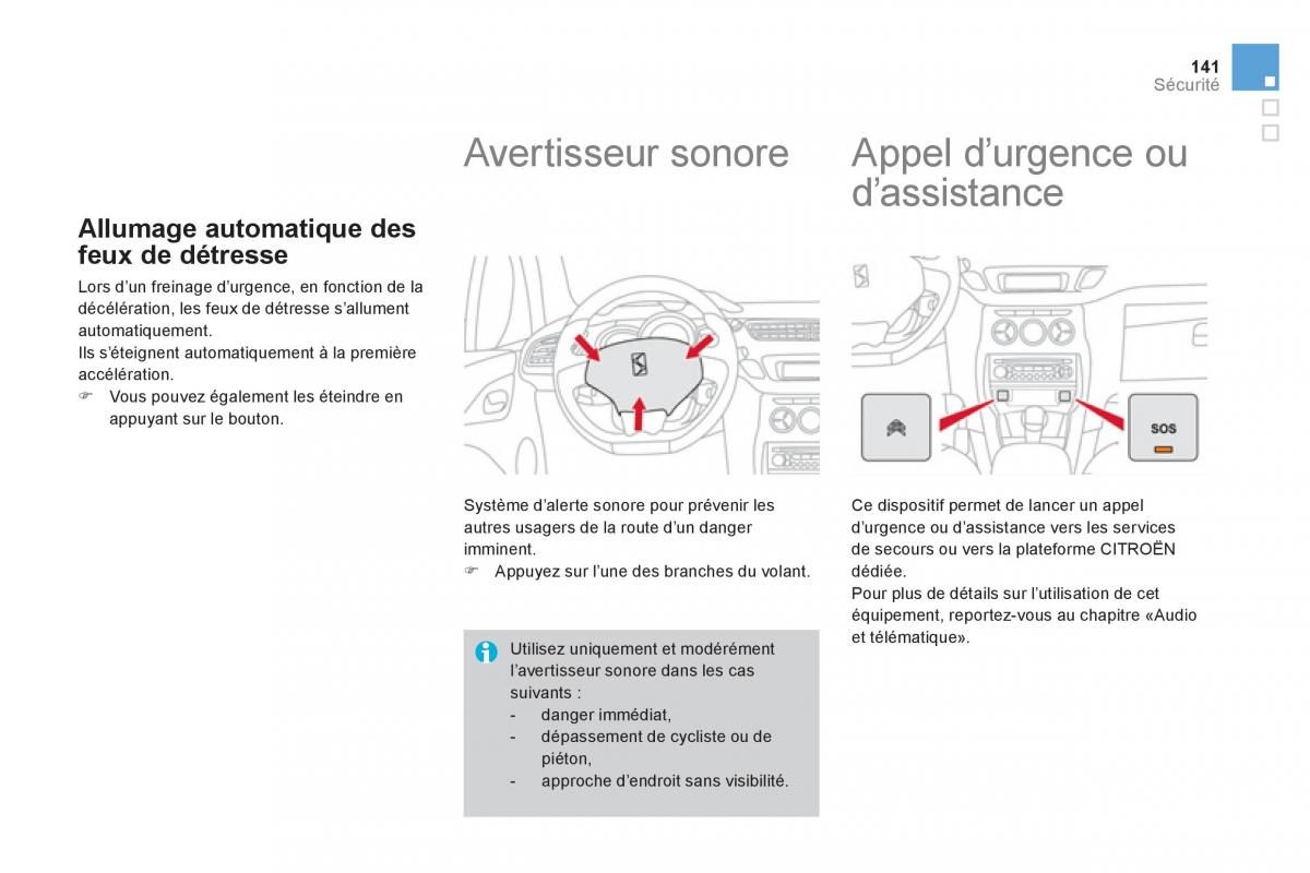 Citroen DS3 owners manual manuel du proprietaire / page 143