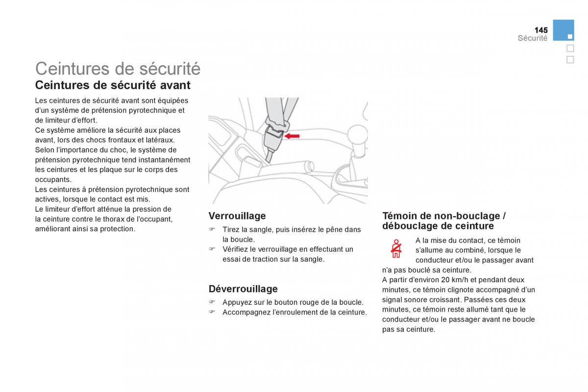 Citroen DS3 owners manual manuel du proprietaire / page 147