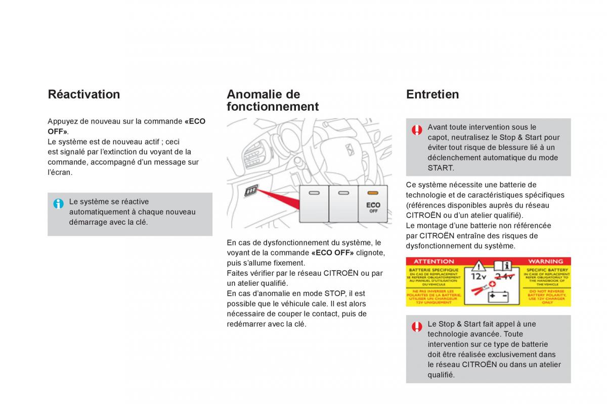 Citroen DS3 owners manual manuel du proprietaire / page 170