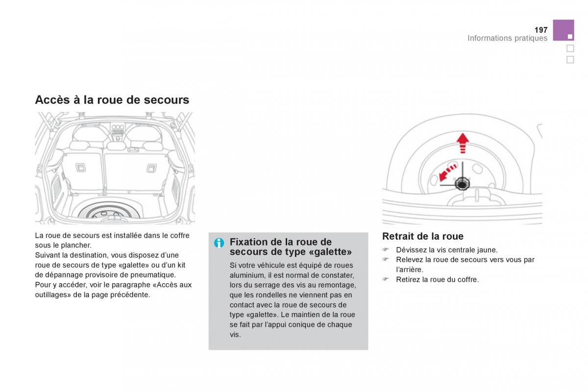 Citroen DS3 owners manual manuel du proprietaire / page 199