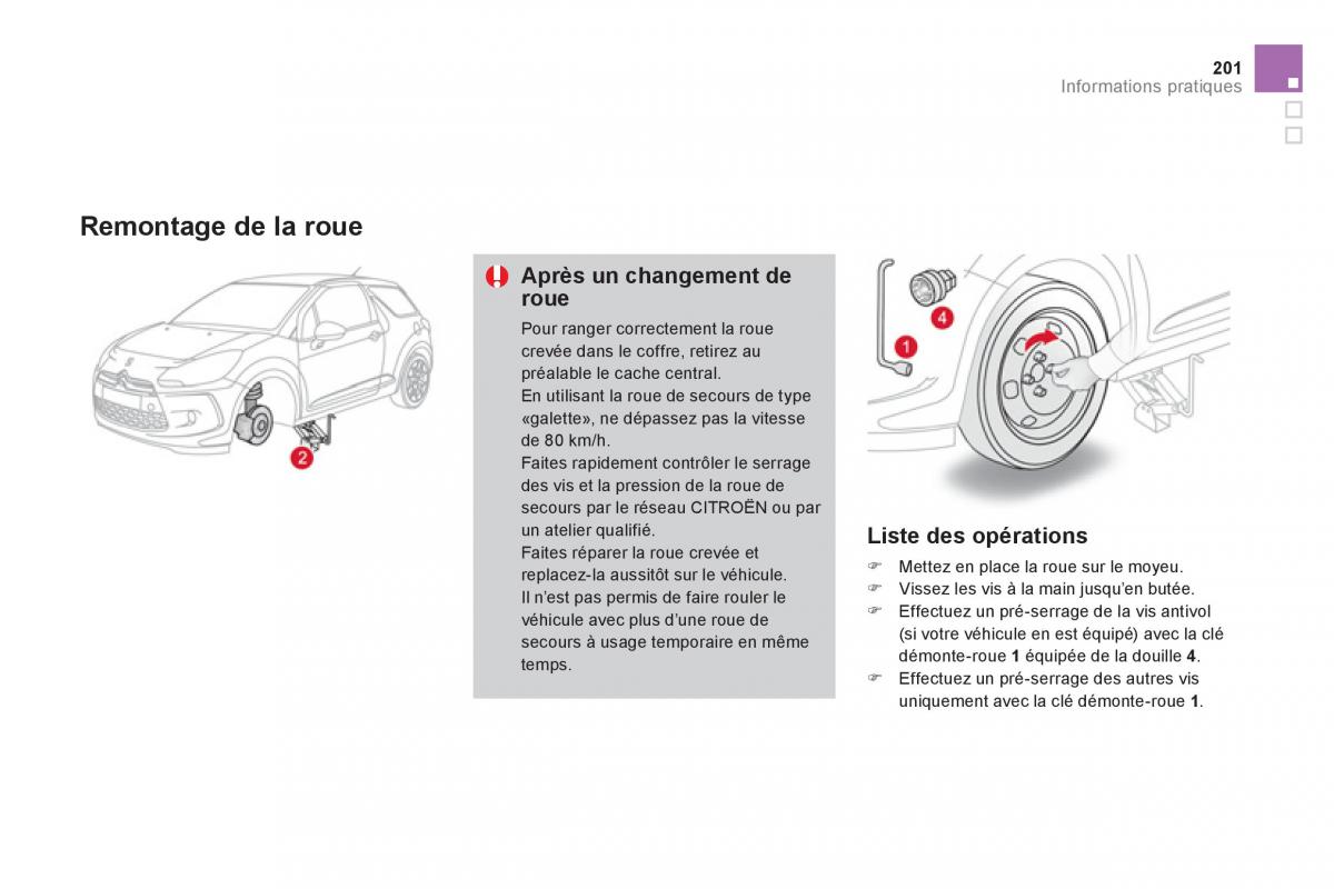 Citroen DS3 owners manual manuel du proprietaire / page 203