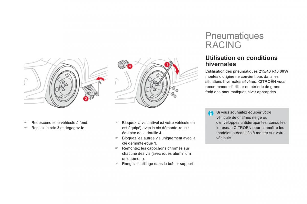 Citroen DS3 owners manual manuel du proprietaire / page 204