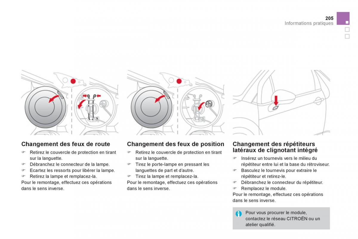 Citroen DS3 owners manual manuel du proprietaire / page 207