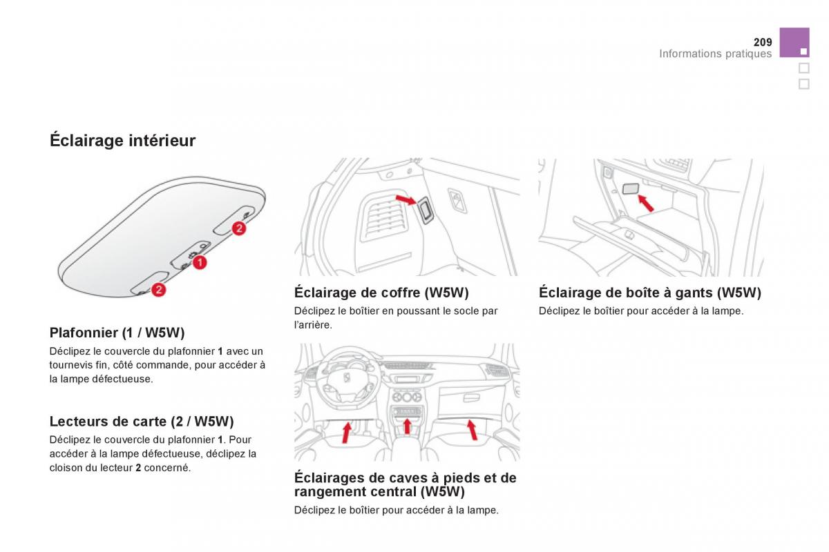 Citroen DS3 owners manual manuel du proprietaire / page 211