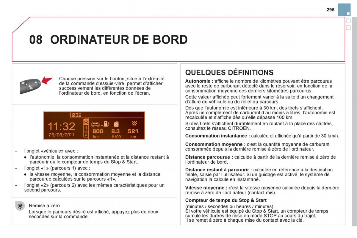 Citroen DS3 owners manual manuel du proprietaire / page 297