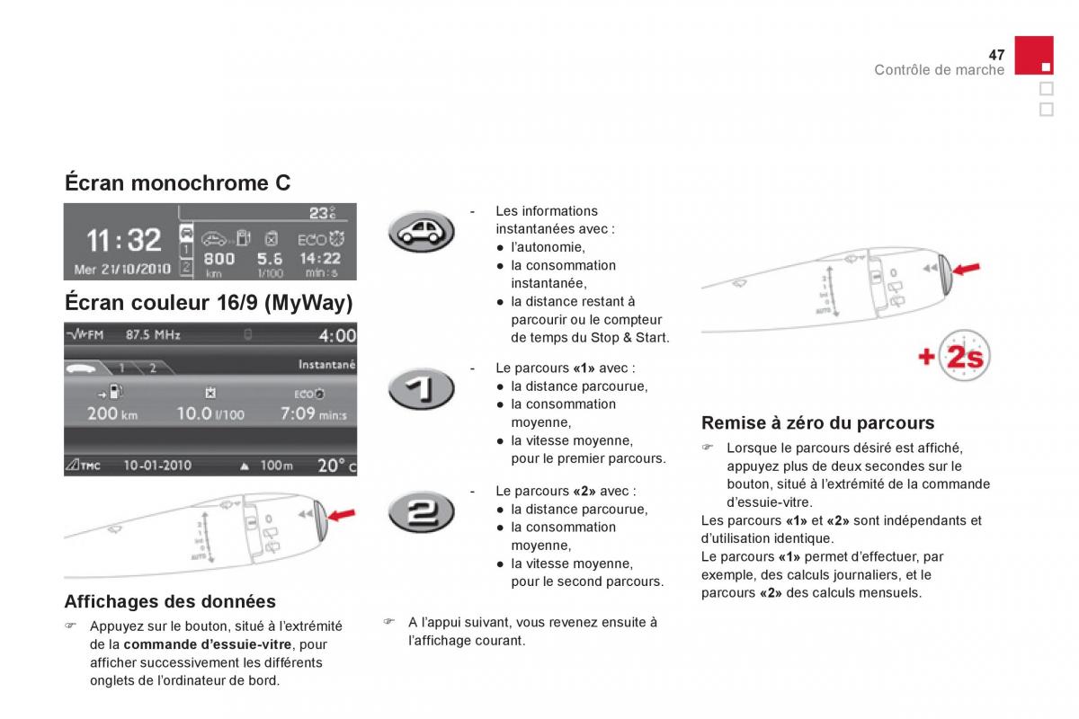 Citroen DS3 owners manual manuel du proprietaire / page 49