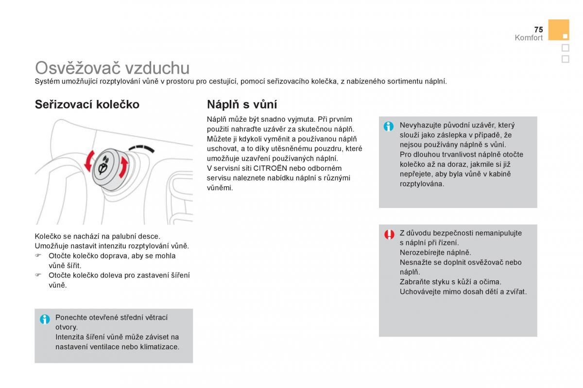 Citroen DS3 owners manual navod k obsludze / page 77