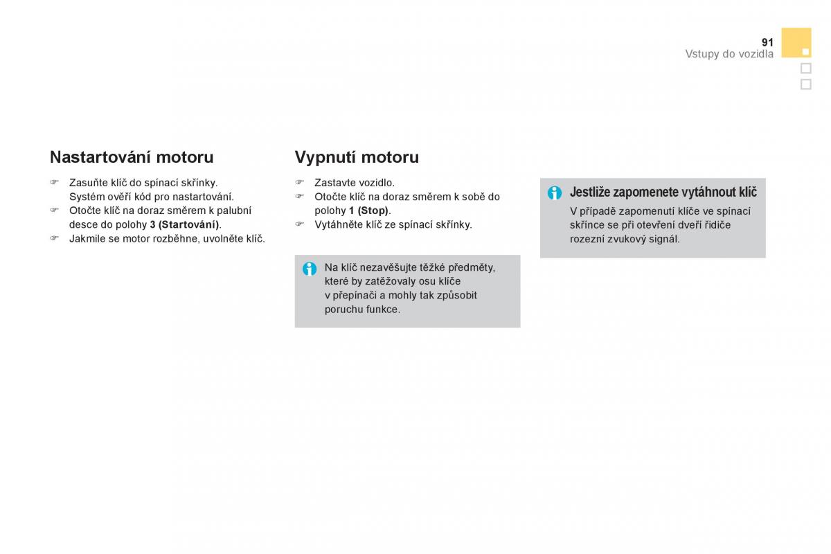 Citroen DS3 owners manual navod k obsludze / page 93