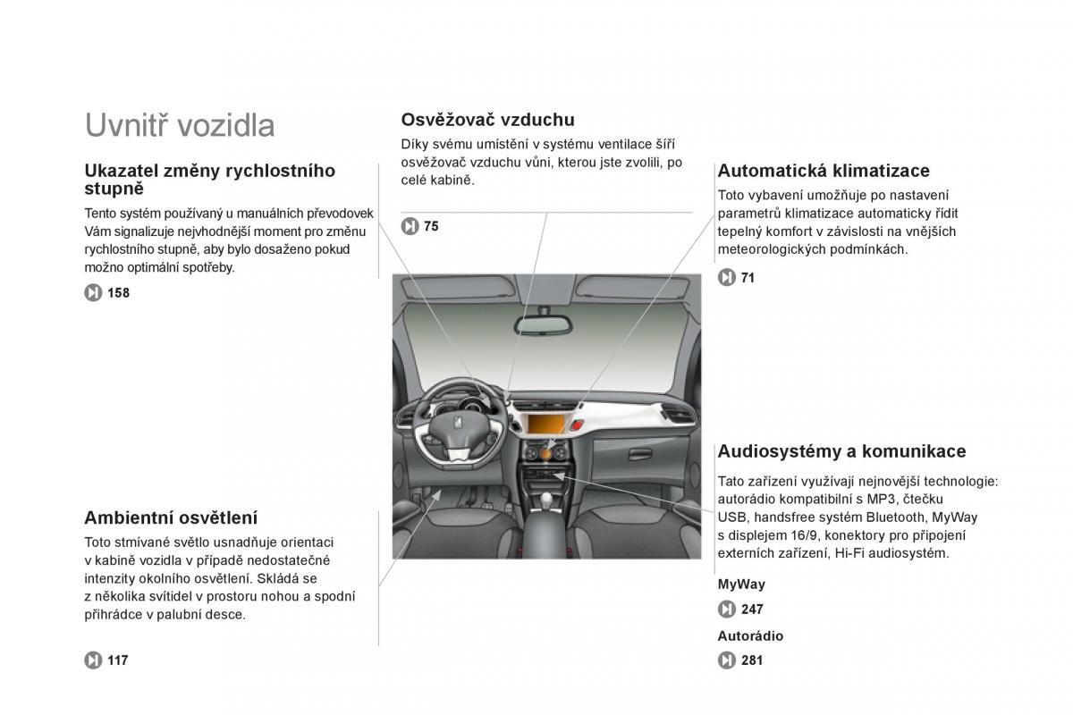 Citroen DS3 owners manual navod k obsludze / page 12