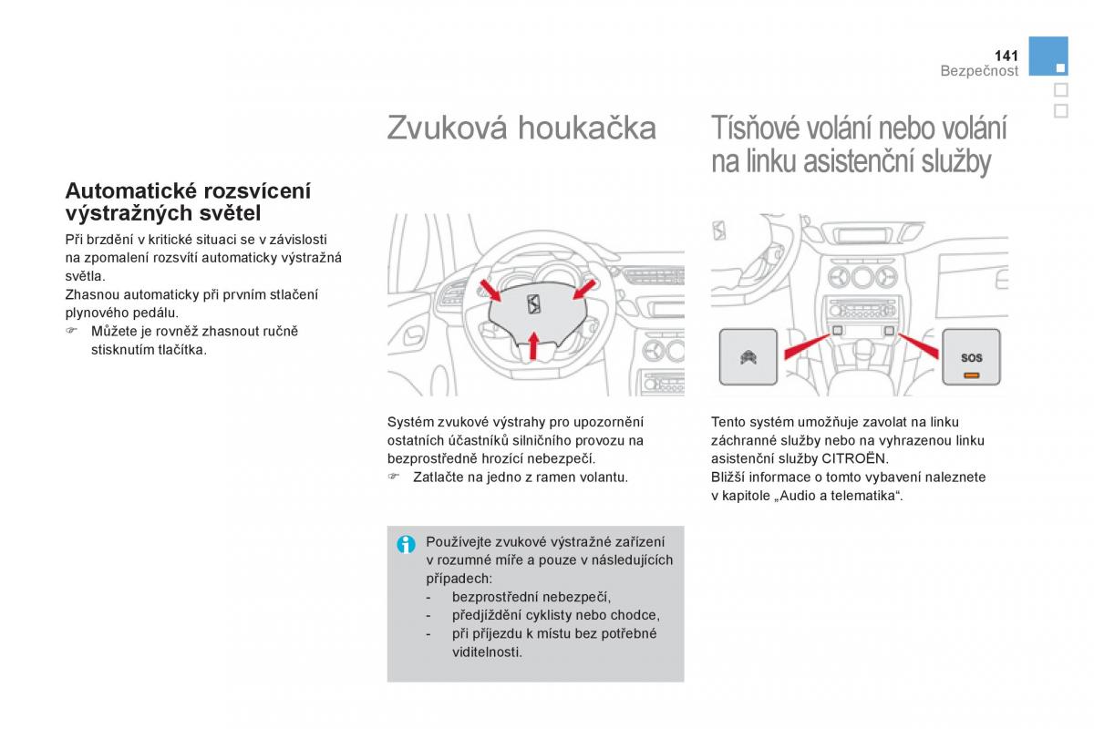 Citroen DS3 owners manual navod k obsludze / page 143