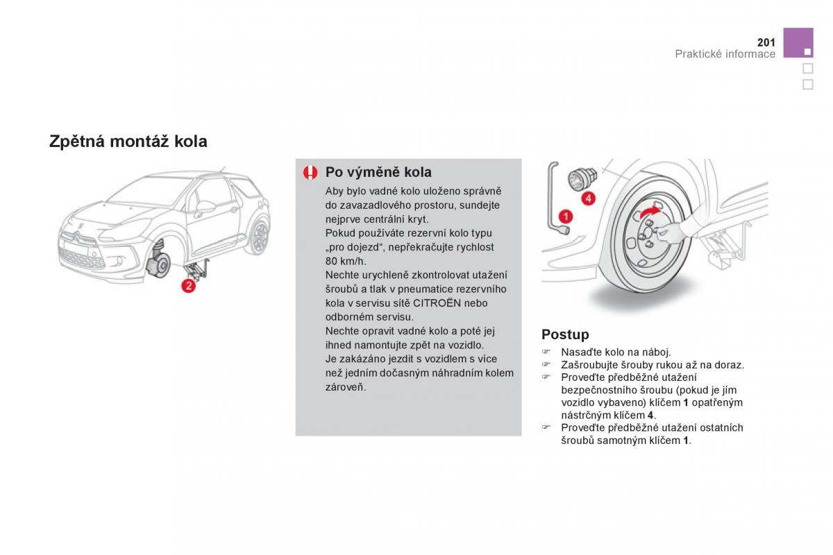 Citroen DS3 owners manual navod k obsludze / page 203