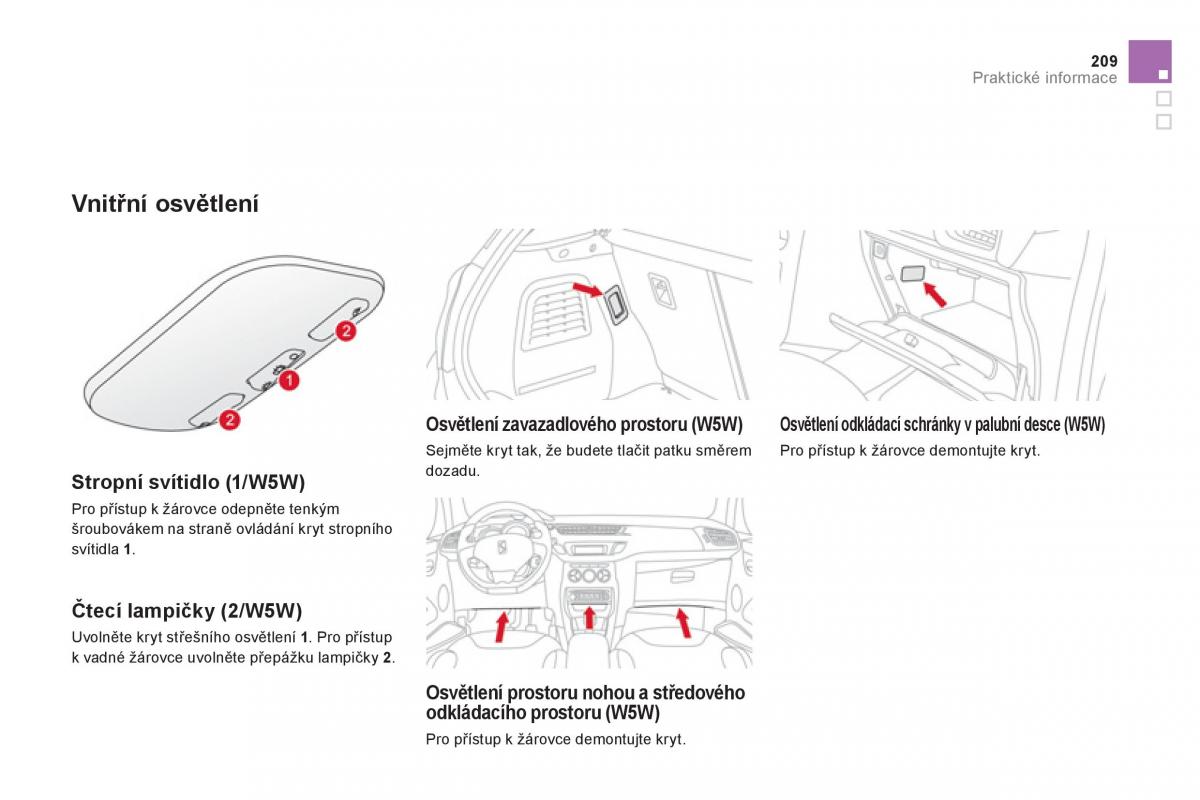 Citroen DS3 owners manual navod k obsludze / page 211