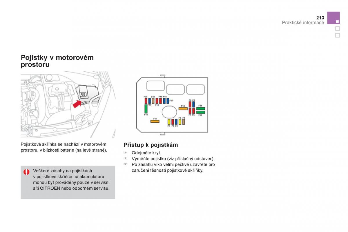 Citroen DS3 owners manual navod k obsludze / page 215