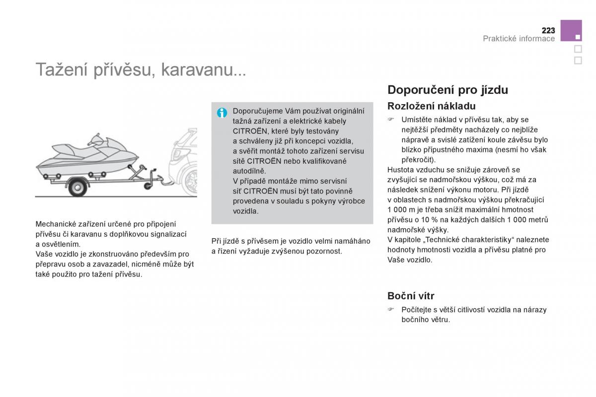 Citroen DS3 owners manual navod k obsludze / page 225