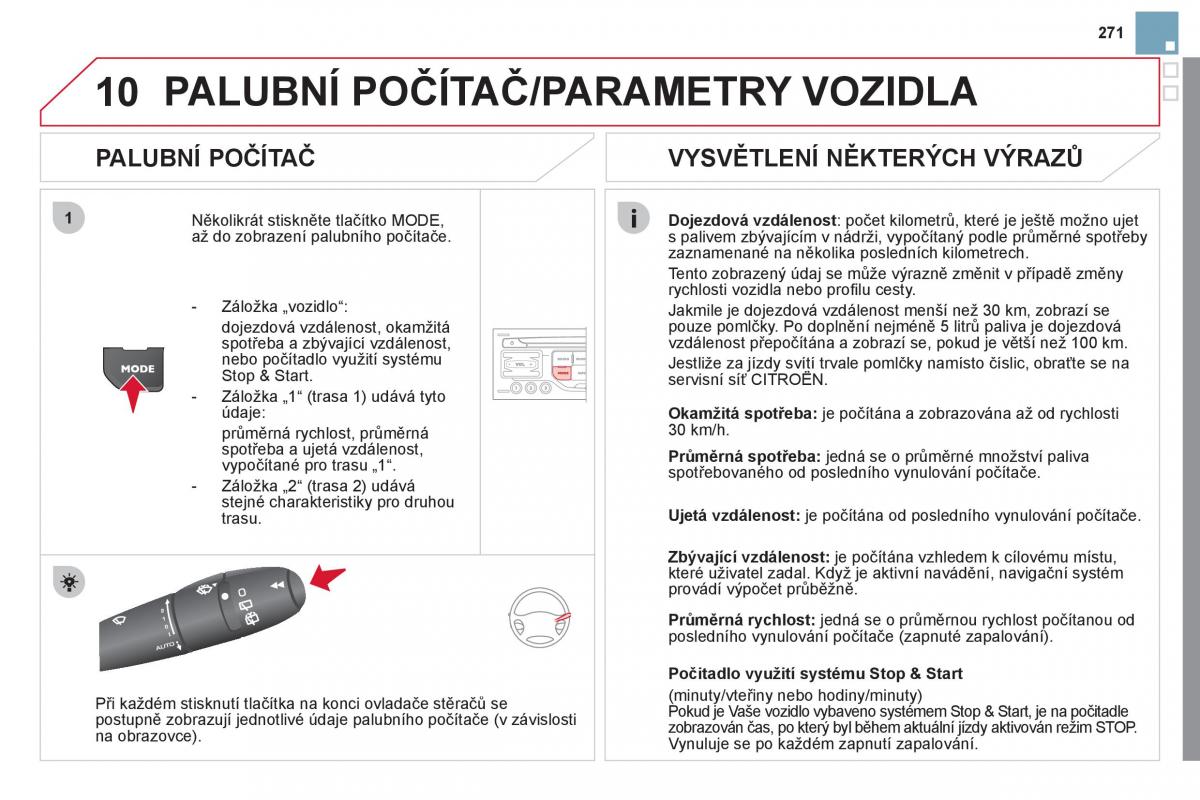 Citroen DS3 owners manual navod k obsludze / page 273