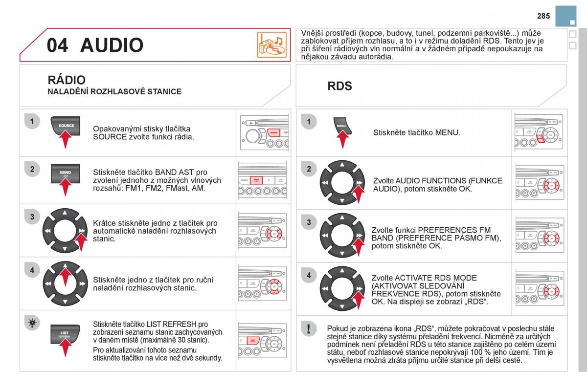 Citroen DS3 owners manual navod k obsludze / page 287