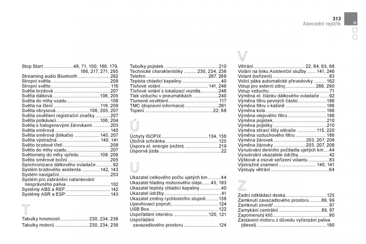 Citroen DS3 owners manual navod k obsludze / page 315