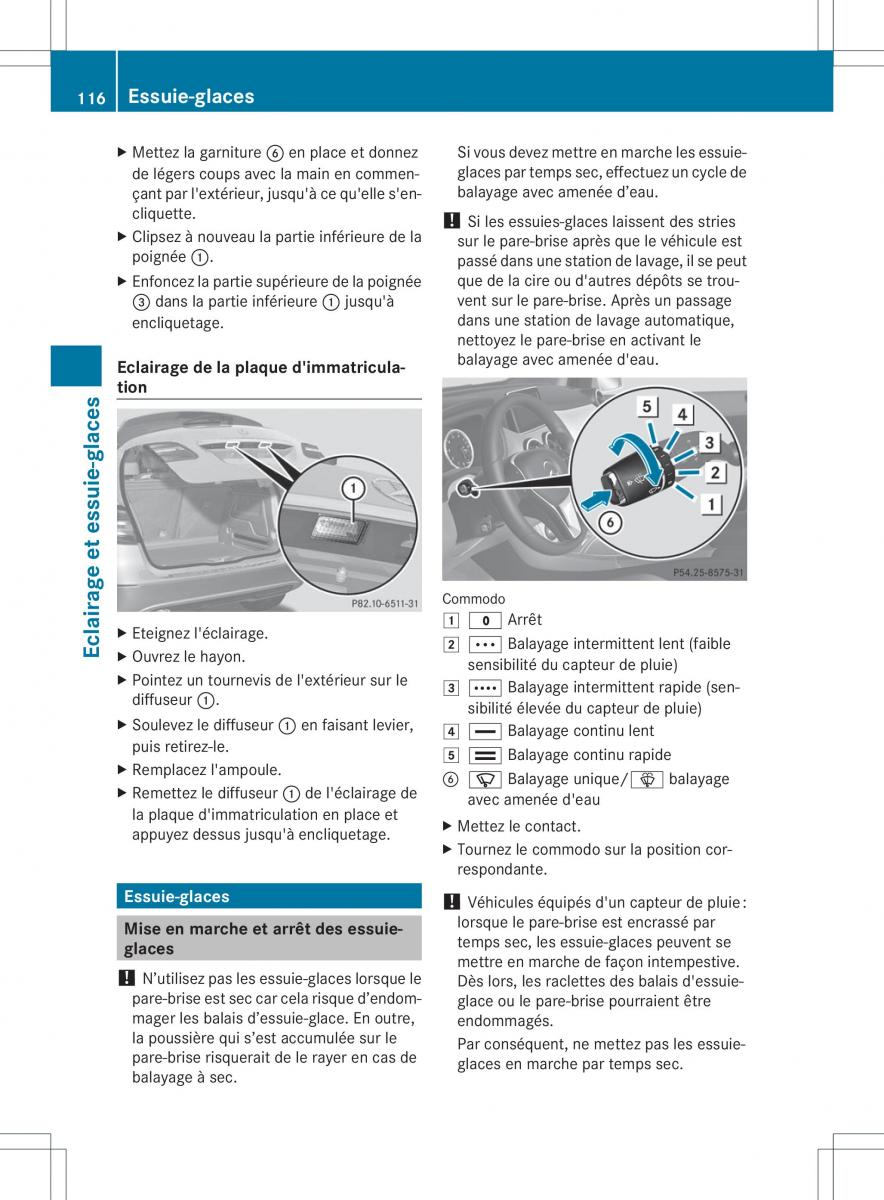 Mercedes Benz B Class W246 owners manual manuel du proprietaire / page 119