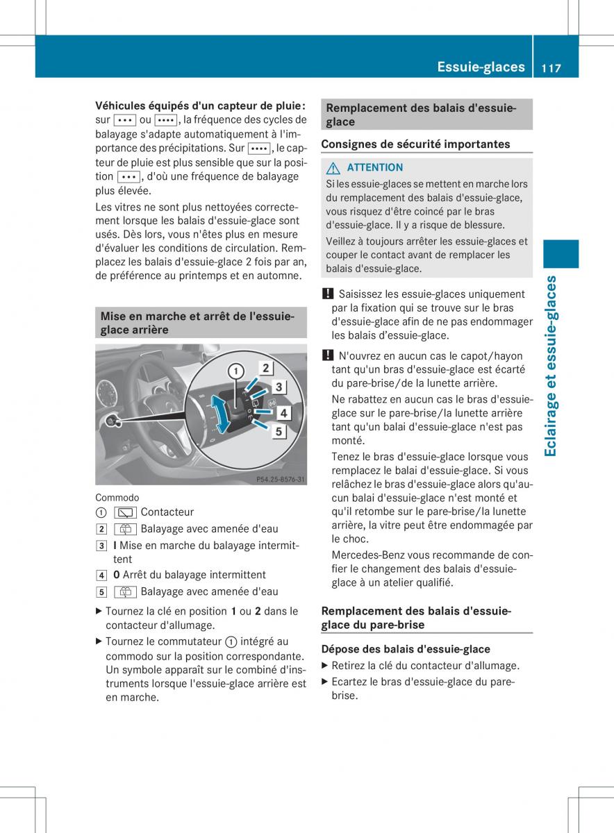 Mercedes Benz B Class W246 owners manual manuel du proprietaire / page 120