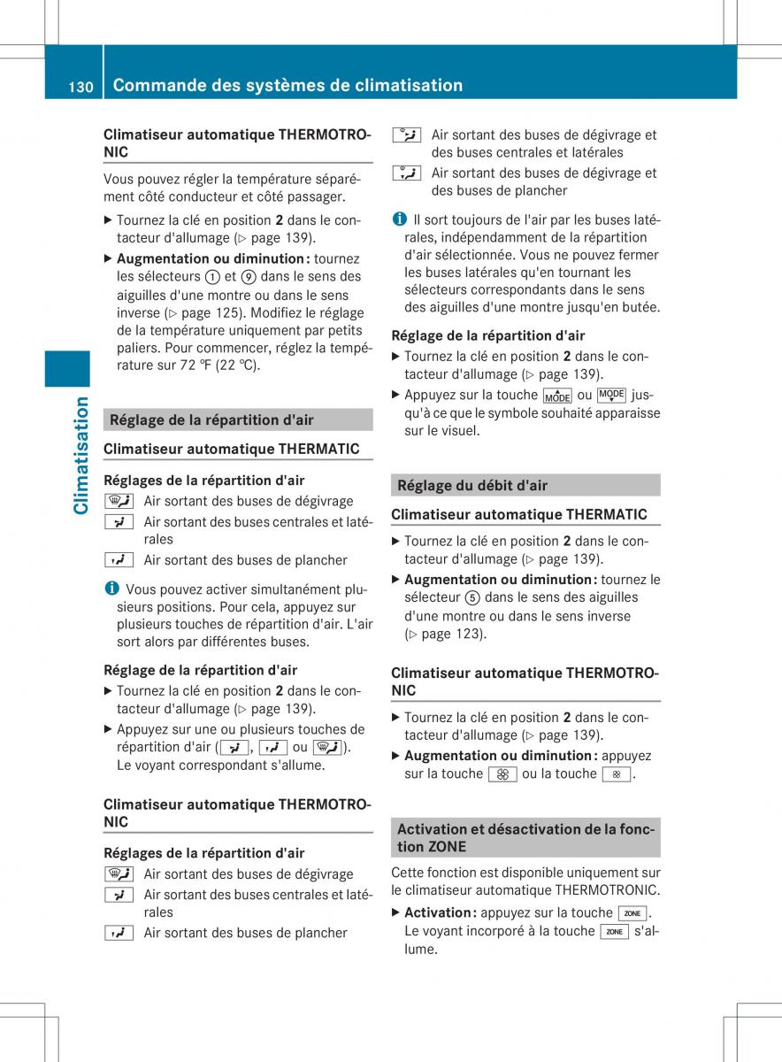 Mercedes Benz B Class W246 owners manual manuel du proprietaire / page 133