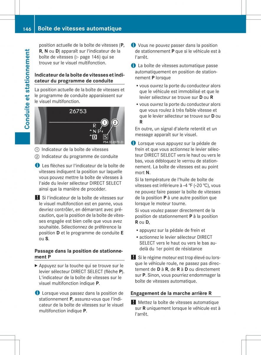 Mercedes Benz B Class W246 owners manual manuel du proprietaire / page 149