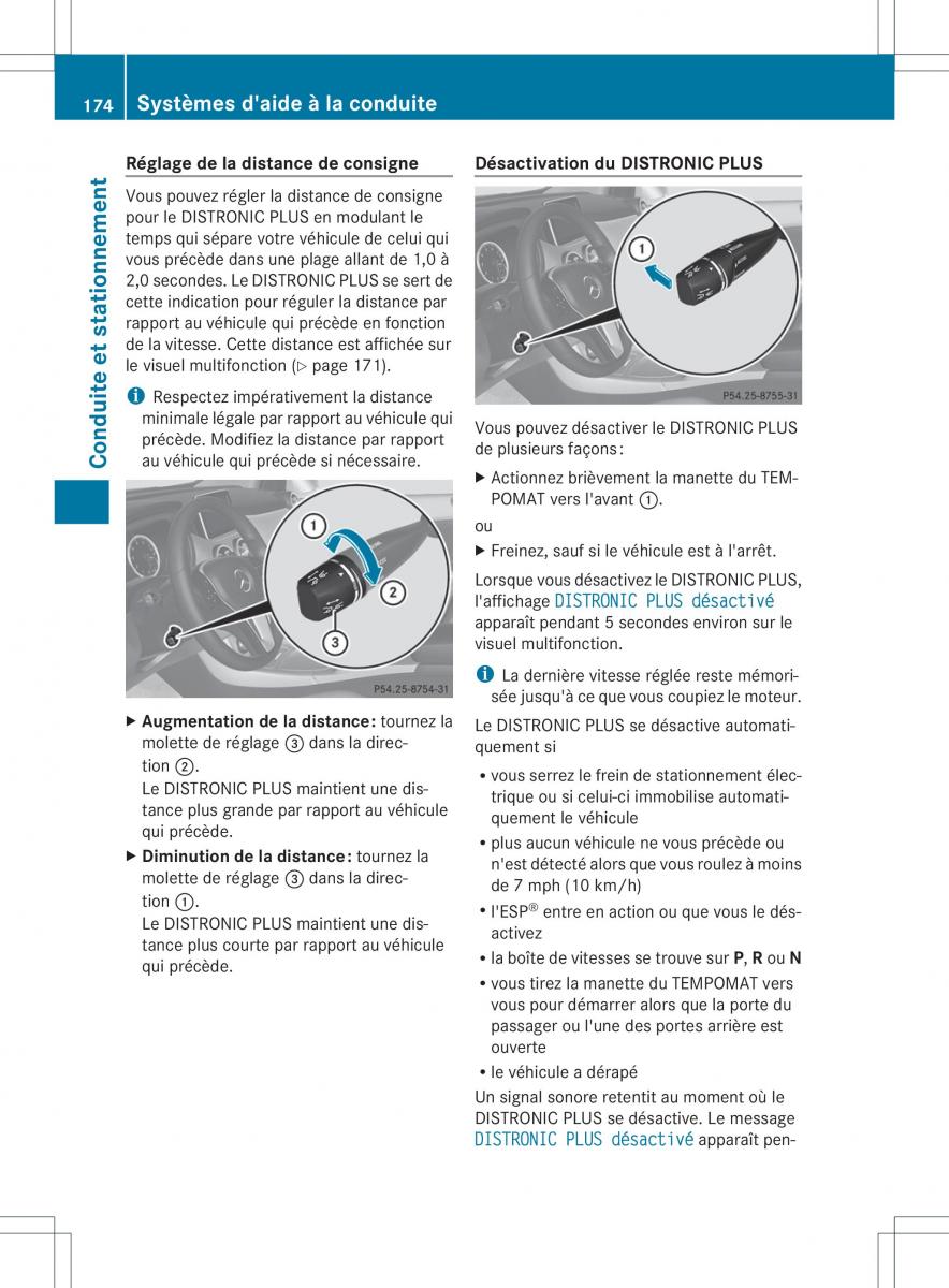 Mercedes Benz B Class W246 owners manual manuel du proprietaire / page 177