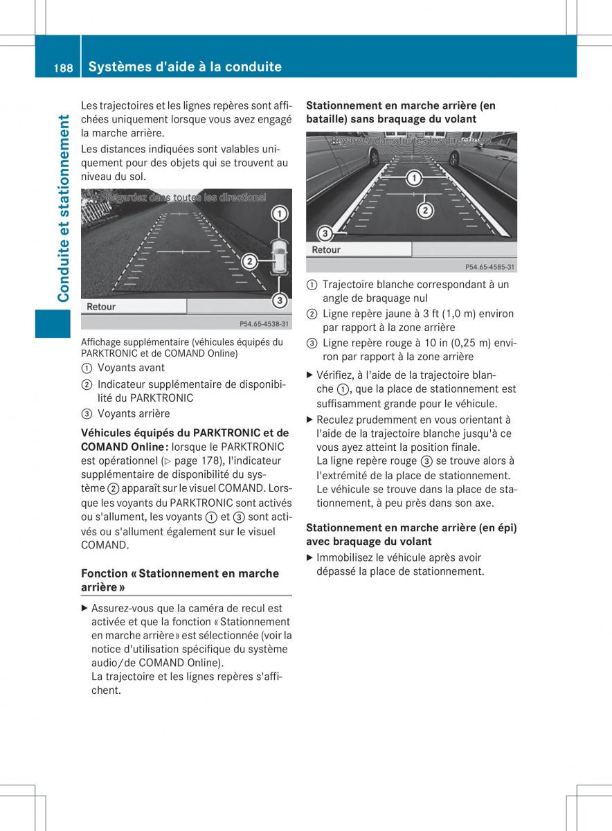 Mercedes Benz B Class W246 owners manual manuel du proprietaire / page 191