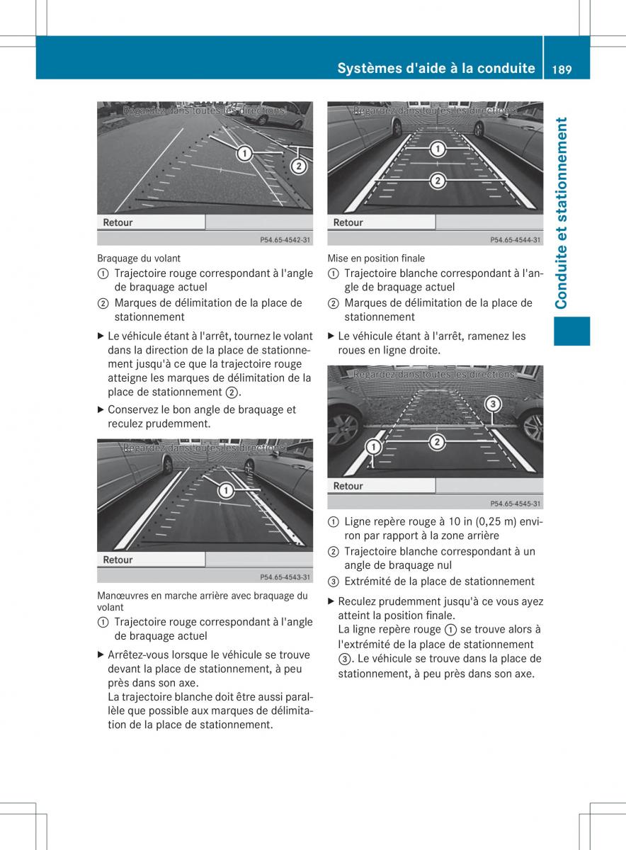 Mercedes Benz B Class W246 owners manual manuel du proprietaire / page 192