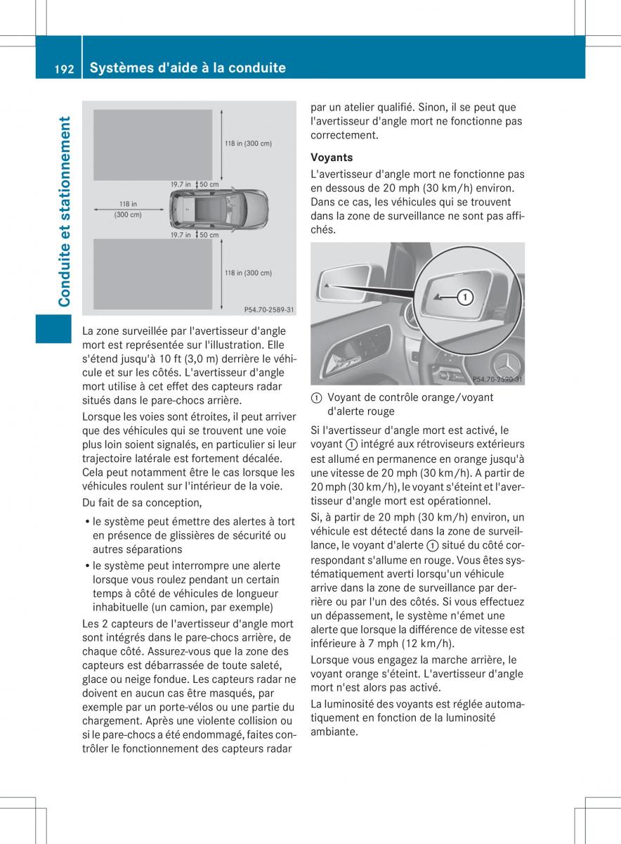 Mercedes Benz B Class W246 owners manual manuel du proprietaire / page 195