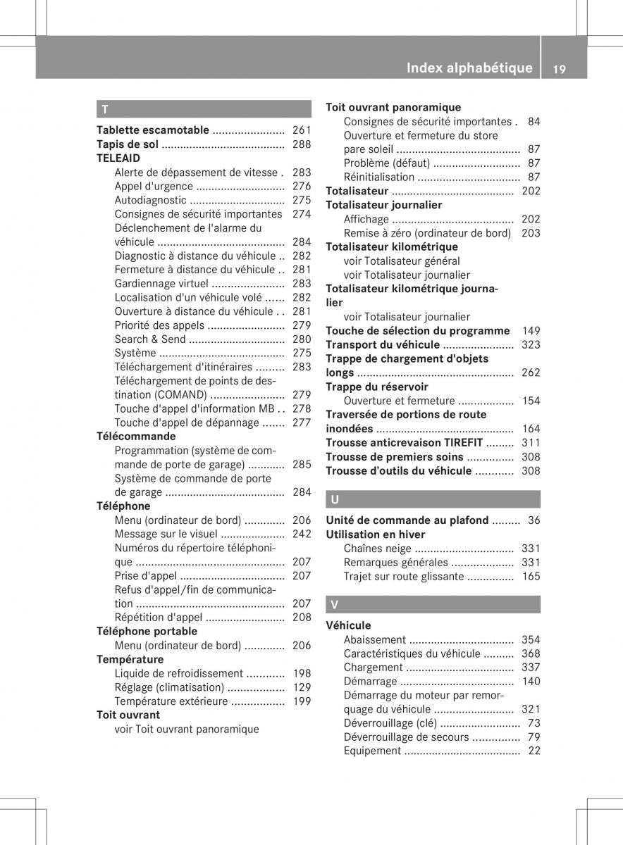 Mercedes Benz B Class W246 owners manual manuel du proprietaire / page 22