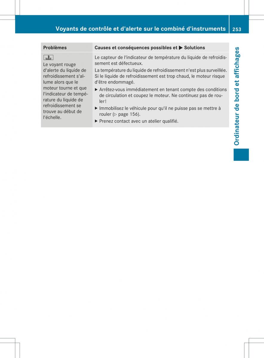 Mercedes Benz B Class W246 owners manual manuel du proprietaire / page 256