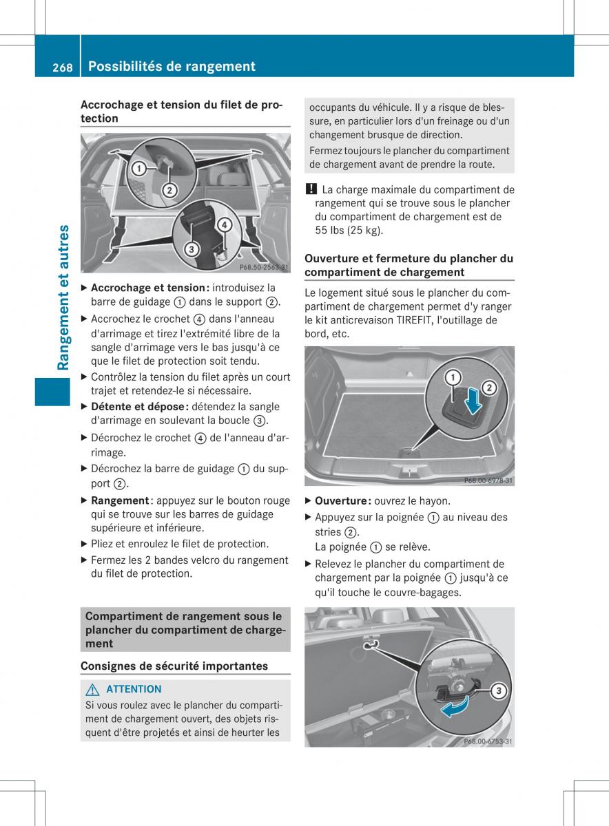 Mercedes Benz B Class W246 owners manual manuel du proprietaire / page 271