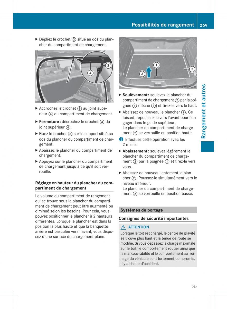 Mercedes Benz B Class W246 owners manual manuel du proprietaire / page 272