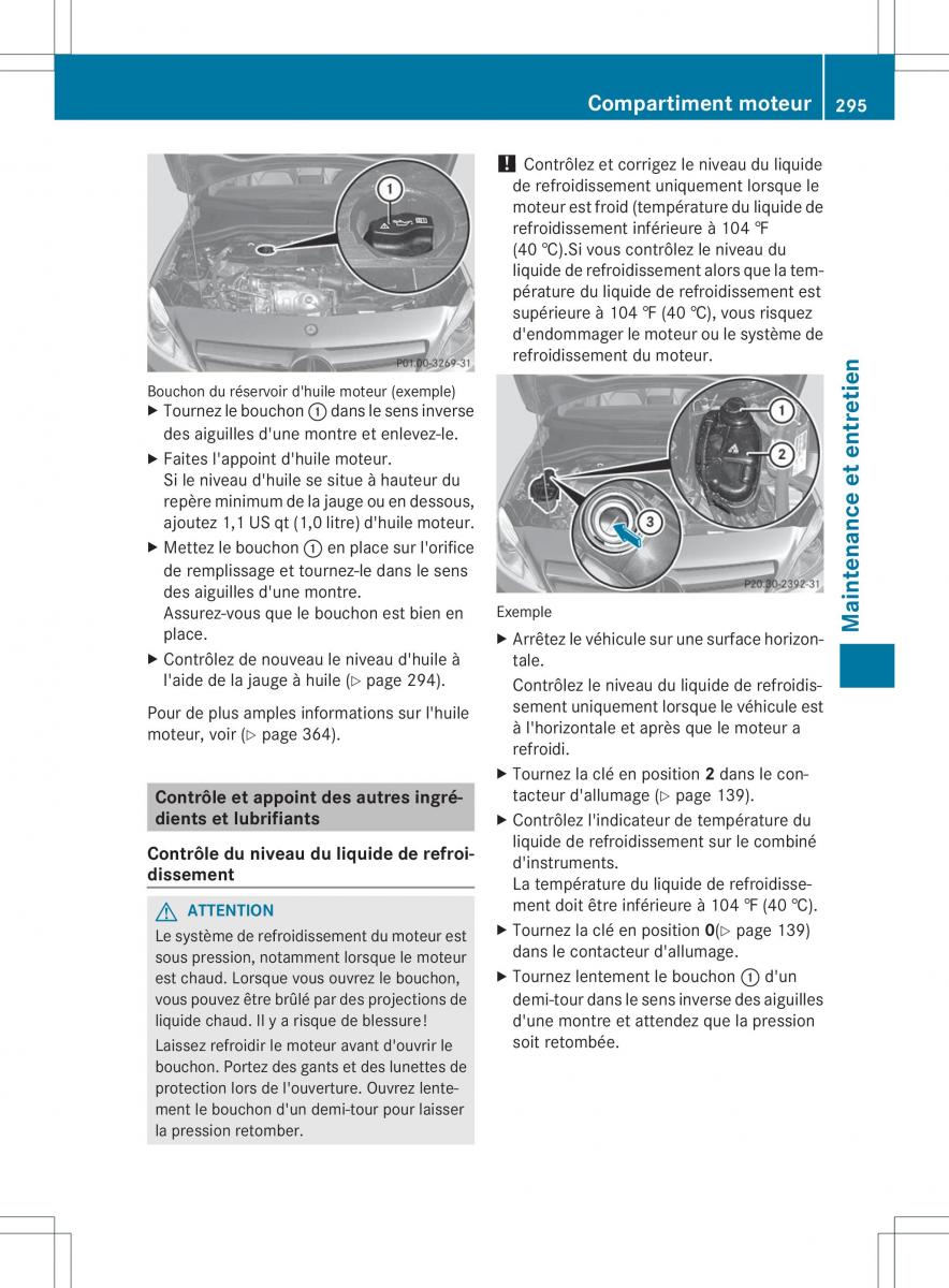 Mercedes Benz B Class W246 owners manual manuel du proprietaire / page 298