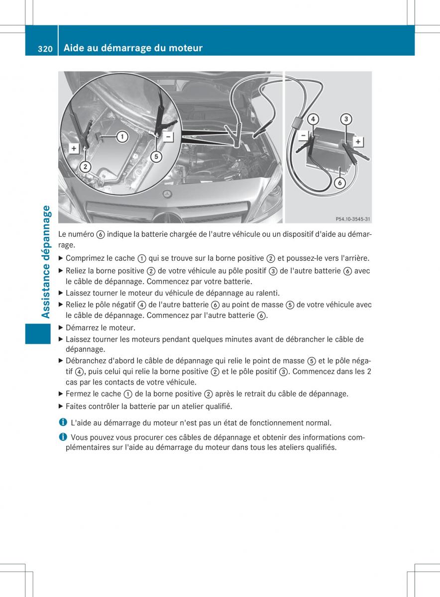 Mercedes Benz B Class W246 owners manual manuel du proprietaire / page 323