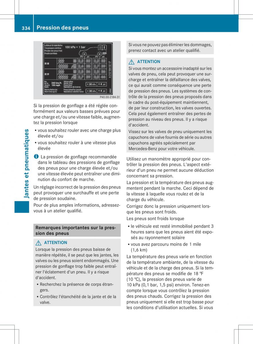 Mercedes Benz B Class W246 owners manual manuel du proprietaire / page 337