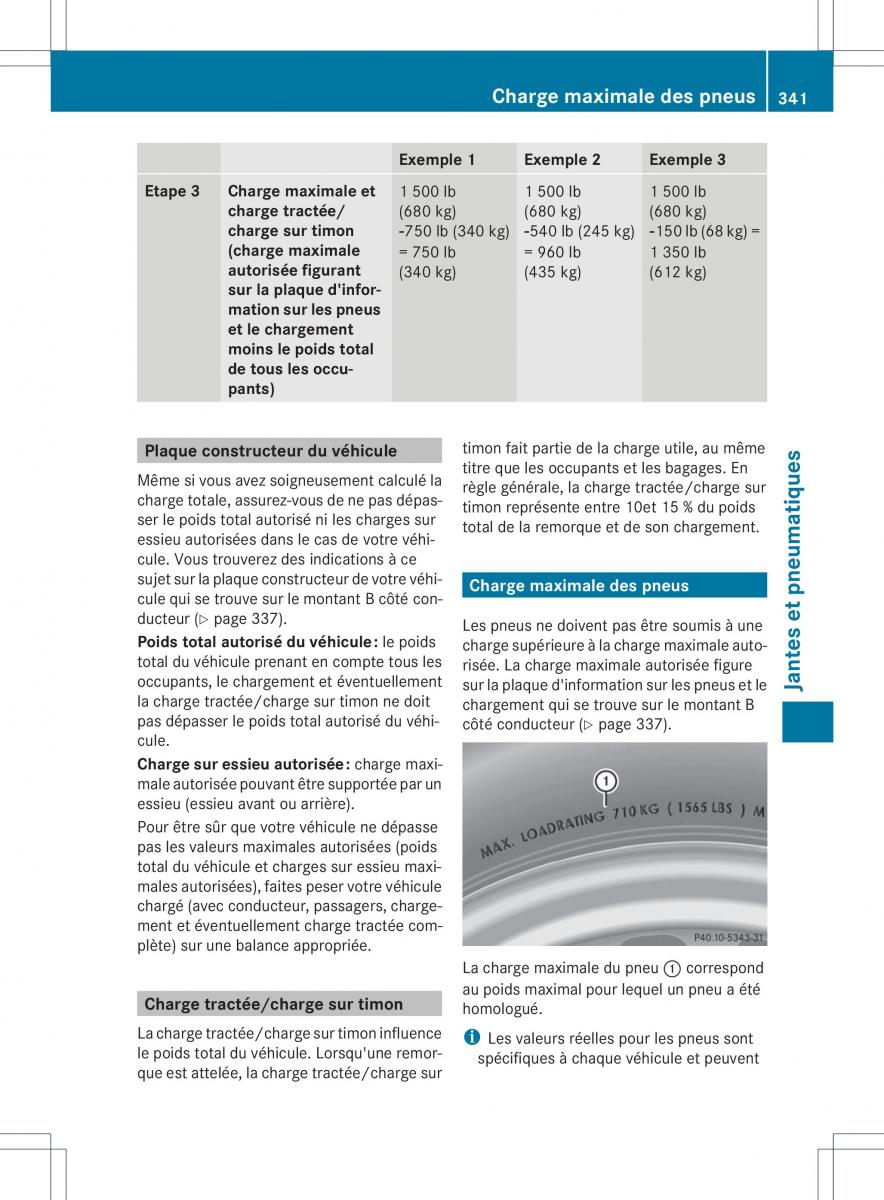 Mercedes Benz B Class W246 owners manual manuel du proprietaire / page 344