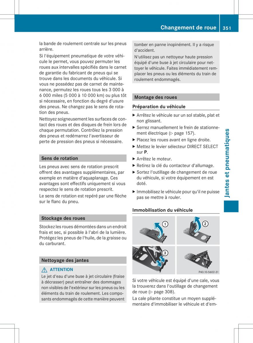 Mercedes Benz B Class W246 owners manual manuel du proprietaire / page 354