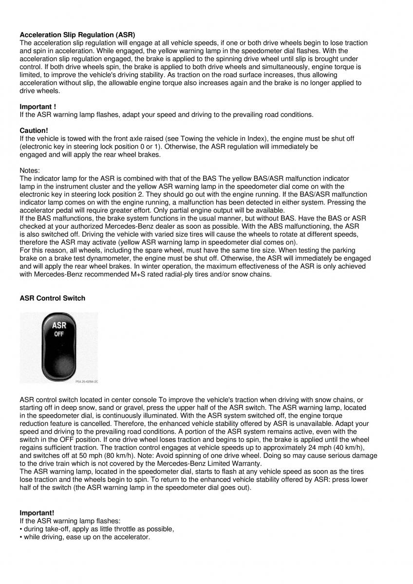 Mercedes Benz C Class W202 owners manual / page 80