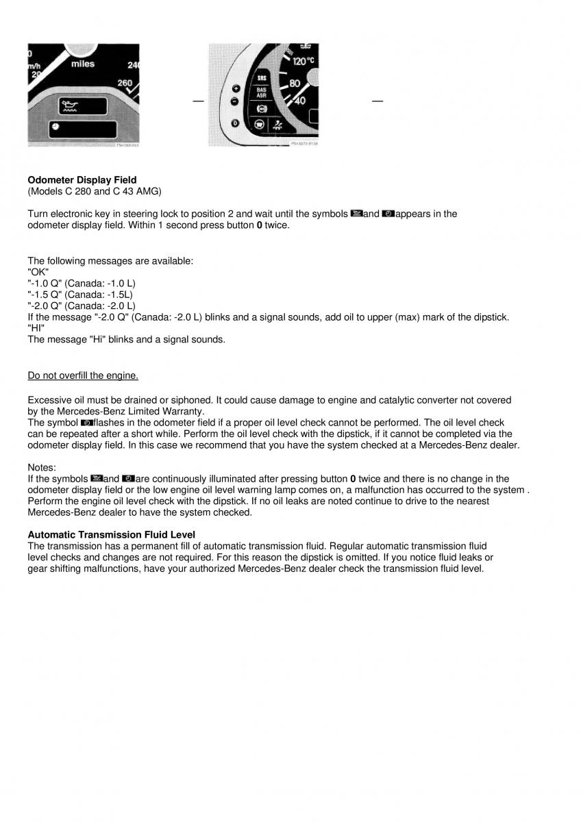 manual  Mercedes Benz C Class W202 owners manual / page 88