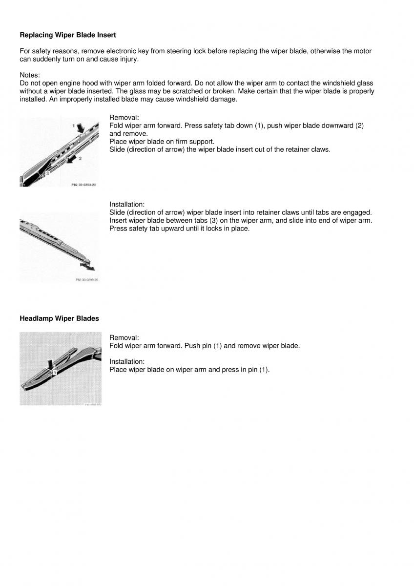 manual  Mercedes Benz C Class W202 owners manual / page 112