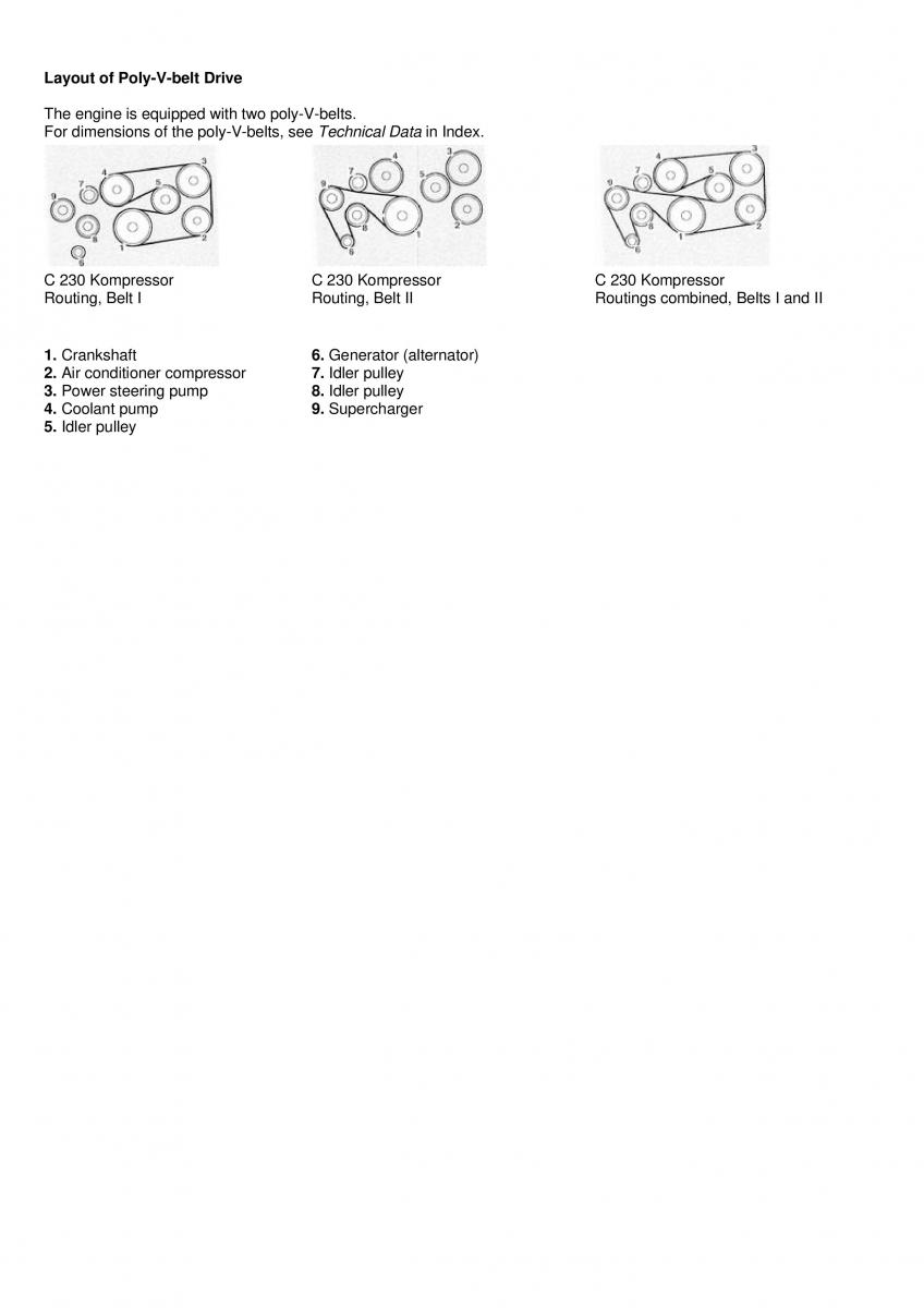 Mercedes Benz C Class W202 owners manual / page 114